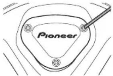 PIONEER SGXCA500 - Transmisor derecho (tornillos: 3 x)• - 1