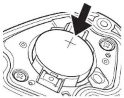 PIONEER SGXCA500 - Install the new battery (CR2032). - 1