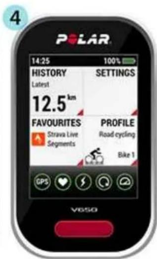 POLAR V650 - ACTIVEZ LA FONCTION STRAVA LIVE SEGMENTS® SUR VOTRE POLAR V650. - 4