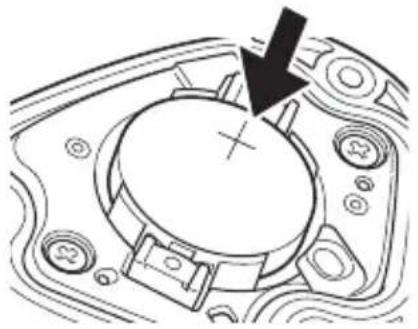 PIONEER SGXCA500S - Installare la nuova batteria (CR2032). - 1