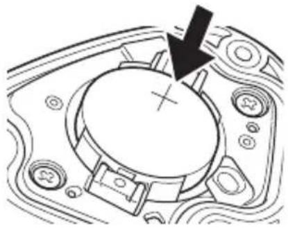 PIONEER SGXCA500S - Install the new battery (CR2032). - 1