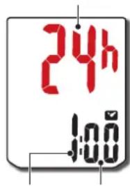 CAT EYE Urban Wireless plus CCVT245W - Reglez l'horloge. - 1