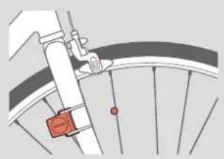 CAT EYE Urban Wireless plus CCVT245W - Monter le capteur de vitesse - 1