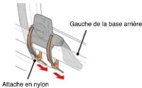 CAT EYE Strada Smart CCRD500B - Attachez temporairement le capteur sur la gauche de la base arrêté. - 3