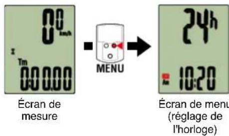 CAT EYE Strada Smart CCRD500B - Appuyez sur MENU pour confirmer les réglages. - 1