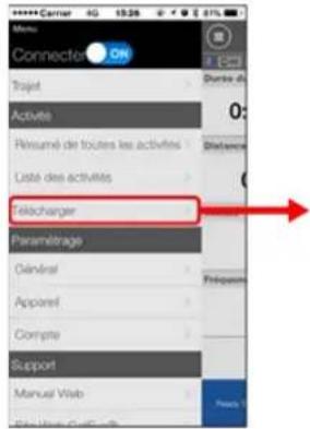 CAT EYE Strada Smart CCRD500B - Touchez (MENU) puis [Télécharger]. - 1