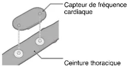 CAT EYE Strada Smart CCRD500B - Attachez le capteur à la ceinture thoracique. - 1