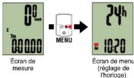 CAT EYE Strada Smart CCRD500B - Appuyez sur MENU pour confirmer les réglages. - 1