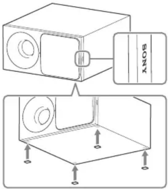 SONY HTCT390 - Horizontalale Installation des Subwooofers - 1