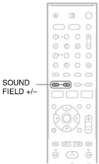 SONY DARRD100 - Het geluidsveld selecteren - 1
