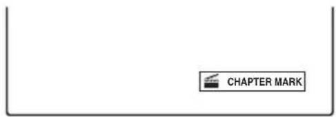 SONY DARRD100 - Pendant la lecture, appuyez sur CHAPTER MARK au point où vous souhaitez diviser le titre en chapitres. - 1