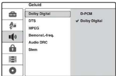 SONY DARRD100 - Geluidsinstellingen - 1