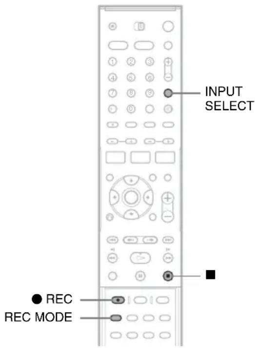SONY DARRD100 - Registrazione da un apparecchio collegato - 1