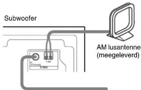 SONY DARRD100 - Stap 3: De FM/AM antennes aansluiten - 1