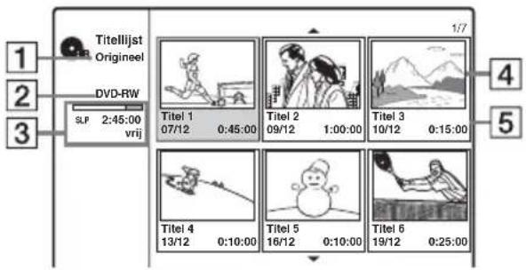 SONY DARRD100 - Het opgenomen tv-programma bekijken (Titellijst) - 2