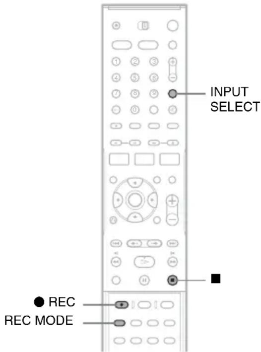 SONY DARRD100 - Aufnehmen von einem angeschlossenen Gerät - 1