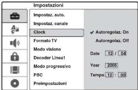 SONY DARRD100 - Impostazione orologio - 1