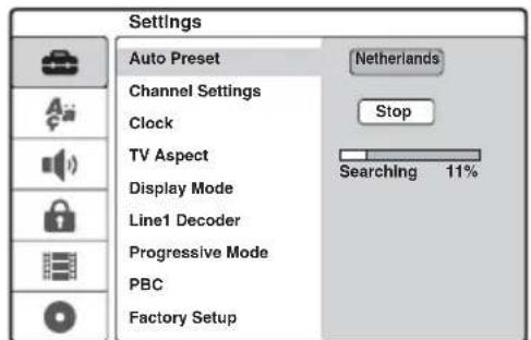 SONY DARRD100 - Tuner en kanaal instellen - 2