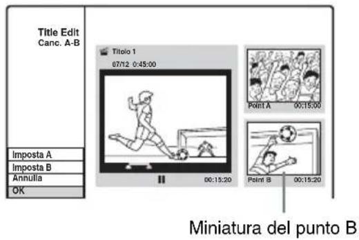 SONY DARRD100 - Cancellazione di una sezione di un titolo (Canc. A-B) - 3