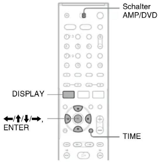 SONY DARRD100 - Anzeigen der Wiedergabeinformationen und der Wiedergabedauer - 1