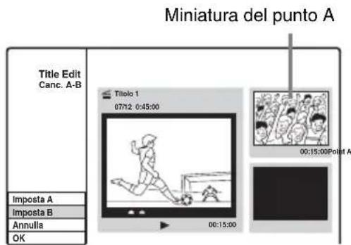 SONY DARRD100 - Cancellazione di una sezione di un titolo (Canc. A-B) - 2