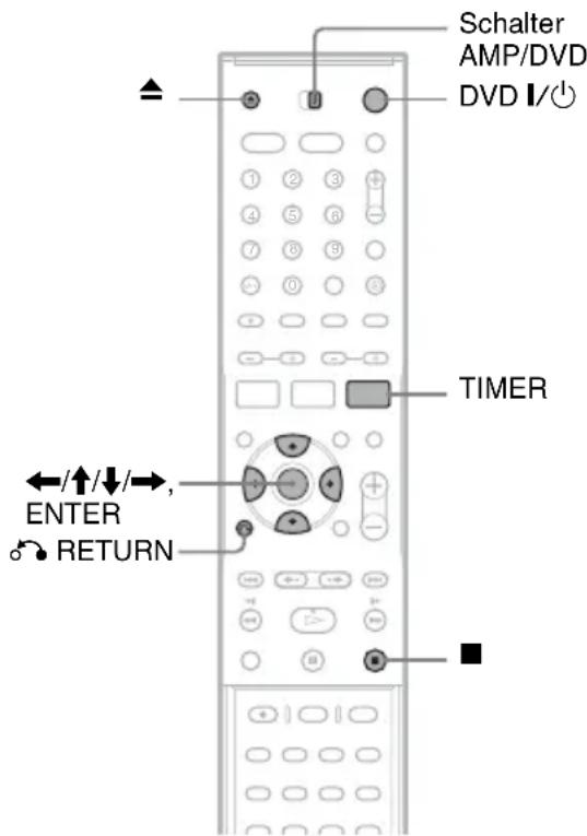 SONY DARRD100 - Manuelles Einstellen des Timers (Standard) - 1