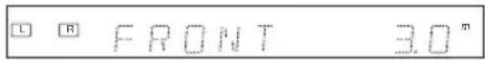 SONY DARRD100 - Premere ↑/↓ per selezionare “FRONT DIST” (distanza diffusore anteriore), quindi premere ENTER o →. - 1