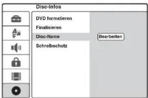 SONY DARRD100 - Benennen einer DVD - 1