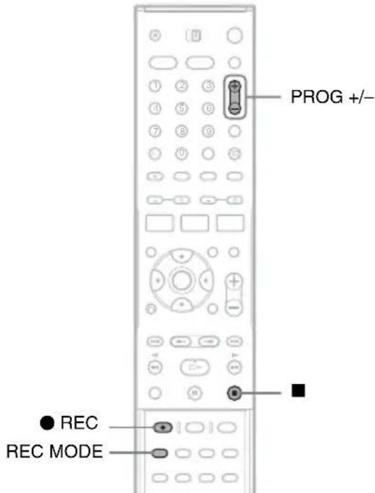 SONY DARRD100 - Enregistrement d'un programme sur un disque - 1