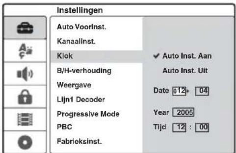SONY DARRD100 - ◆De klok handmatig instellen - 1