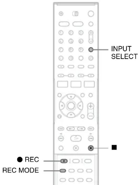 SONY DARRD100 - Enregistrement à partir d'un appareil connecté - 1