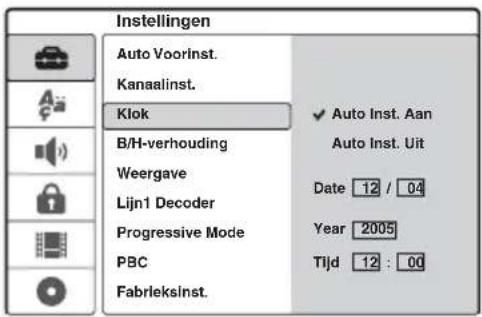 SONY DARRD100 - Klok instellen - 1