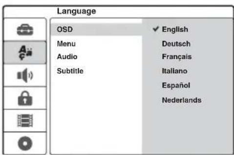 SONY DARRD100 - Impostazione lingua OSD - 1