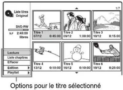 SONY DARRD100 - Sélectionnez un titre, puis appuyez sur ENTER. - 1
