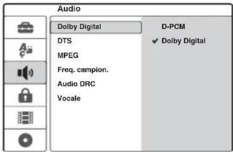 SONY DARRD100 - Impostazioni Audio - 2