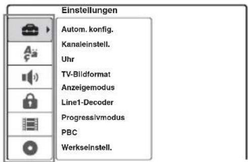 SONY DARRD100 - Drücken Sie SET UP, während sich der Recorder im Stoppmodus befindet. - 1