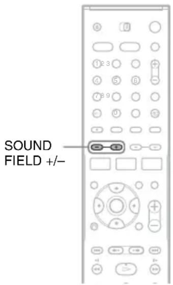 SONY DARRD100 - Auswählen des Klangfelds - 1