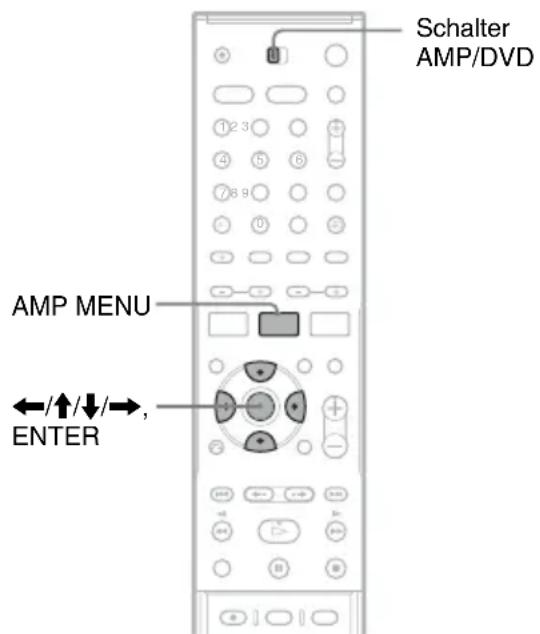 SONY DARRD100 - ◆Baumstruktur des Menüs AMP - 4