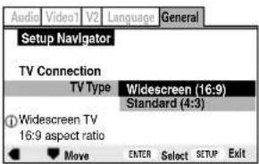 PIONEER XVDV88 - Select the type of TV you have. - 1
