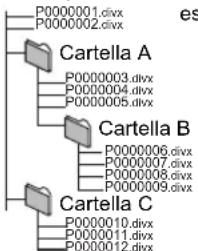 PANASONIC SCBT330 - Struttura delle cartelle DivX - 1