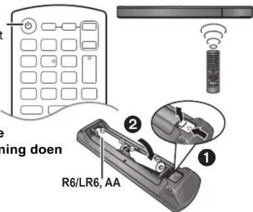 PANASONIC SCBT270 - Het hoofdapparaat aanzetten - 1