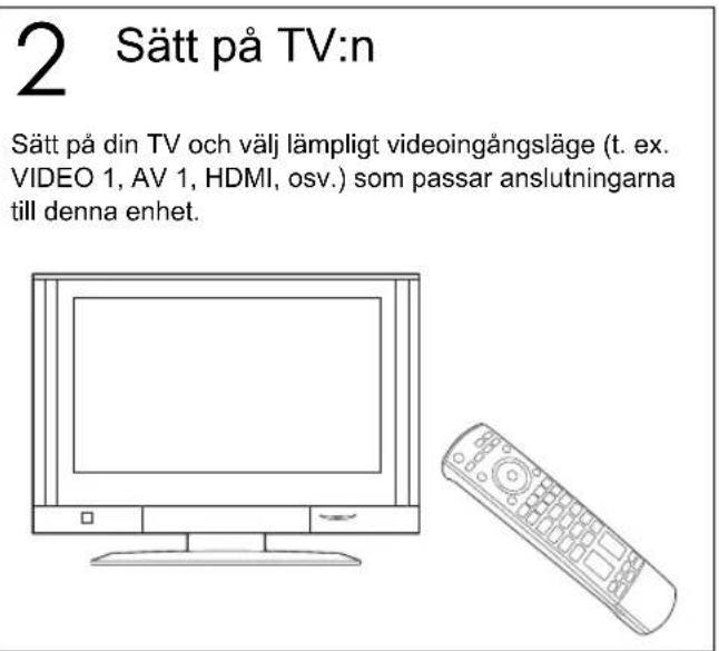 PANASONIC SCBT770 - Satt igang huvudenheten - 2