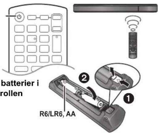 PANASONIC SCBT770 - Satt igang huvudenheten - 1