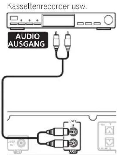 PIONEER XVDV232 - Anschluss zusätzlicher Komponenten - 1
