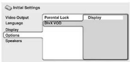 PIONEER XVDV232 - Affichage du code d'enregistrement DivX VOD - 1