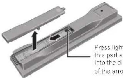 PIONEER XVBD621FSW - Open the rear cover. - 1