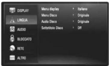 PIONEER XVBD500FS - Menu [LINGUA] - 1
