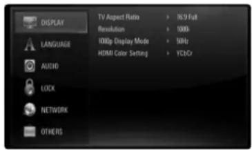 PIONEER XVBD500FS - [DISPLAY] Menu - 1