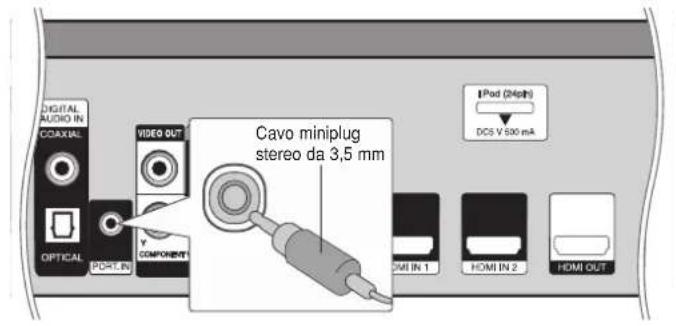 PIONEER XVBD500FS - Ascolto di musica da un riproduktore audio portatile - 1