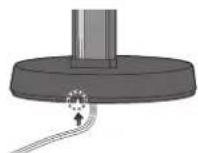 PIONEER XVBD500FS - Montieren der Lautsprecher-Ständer und Sichern ihrer Front-Lautsprecher - 5